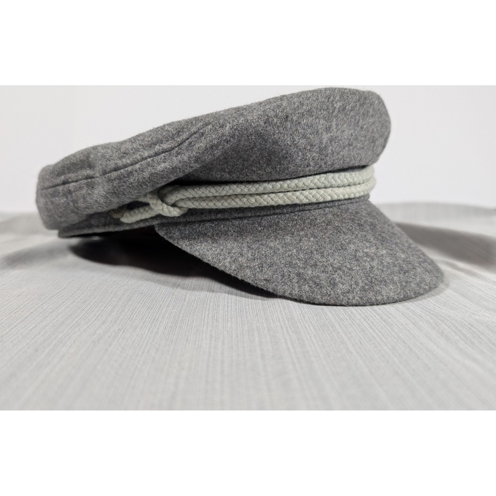Brixton Classics Fiddler Fisherman Cap M 7 1/4 Gray Rope Mens